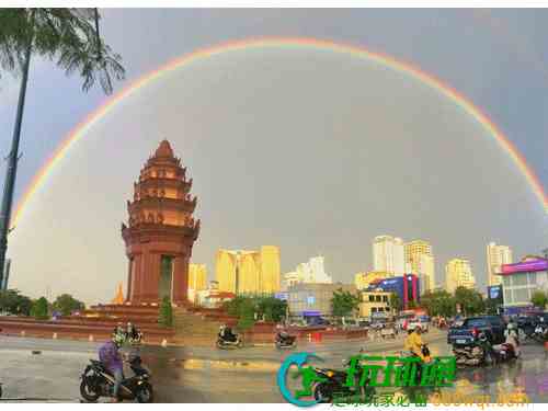 洪森妹妹都转发了！金边双彩虹“奇观”刷爆朋友圈....