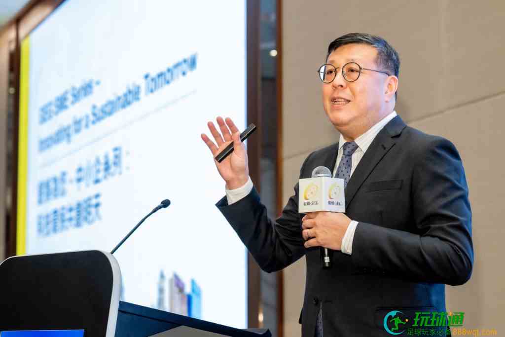 銀娛可持續發展及技術統籌助理副總裁李民超亦向參與者講解銀娛所實施
的一系列可持續發展舉措與成效。（銀娛圖片）