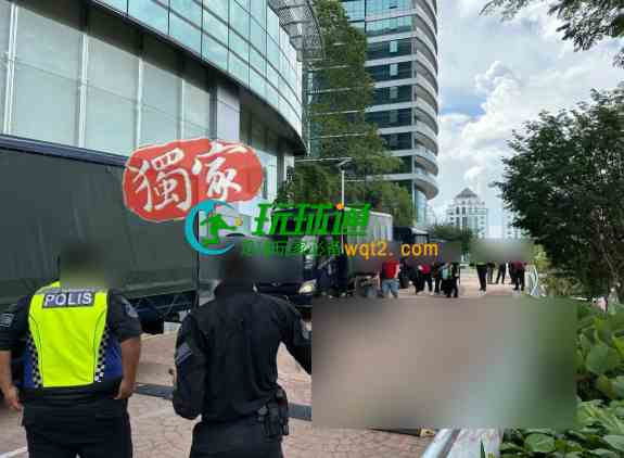 马来西亚警方出动多辆大卡车，突击商业大楼、捣毁诈骗网赌大本营，逮捕上百人！